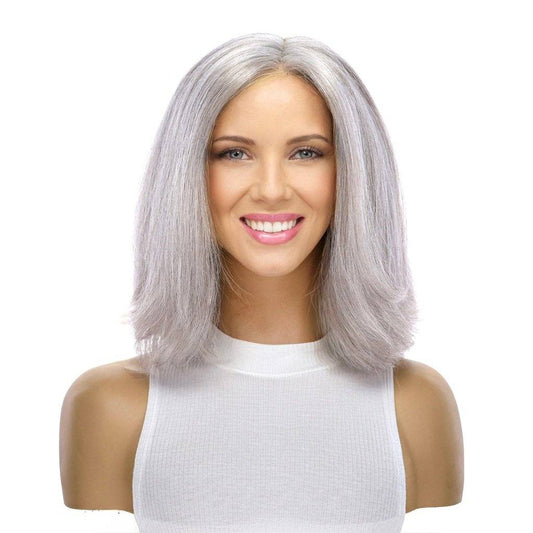 12" Divine Lace Top Wig Snow Grey