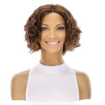 12" Luxe Pixie Silk Top Wig #10 Neutral Light Brown Wavy