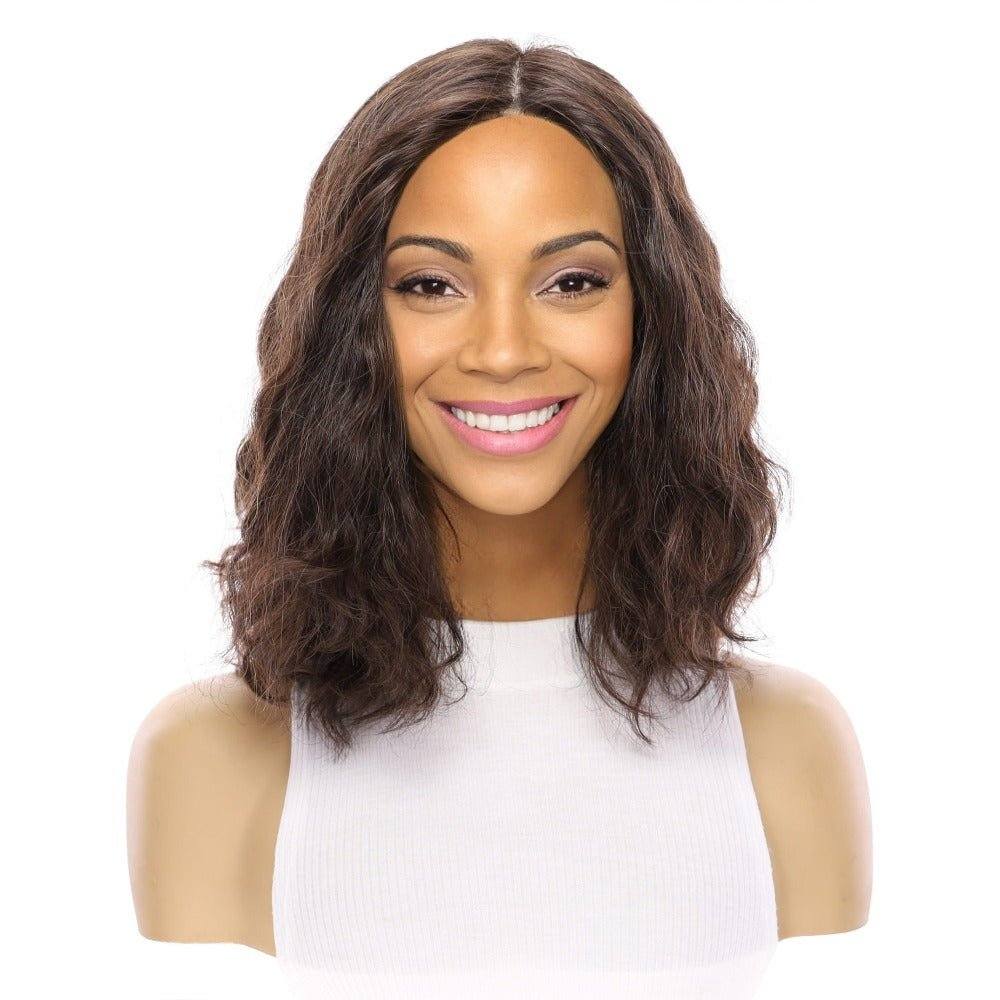 13" Victoria Silk Top Wig Dark Brown Wavy