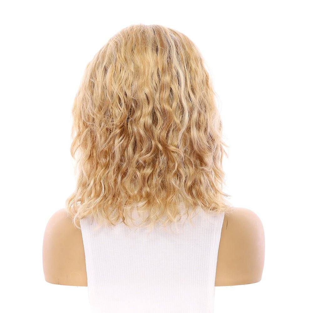 13" Victoria Silk Top Wig Ash Blonde Wavy
