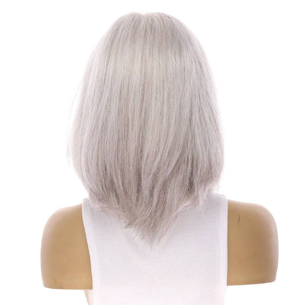 13" Victoria Silk Top Wig Snow Grey