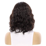 13" Victoria Silk Top Wig Natural Black Wavy