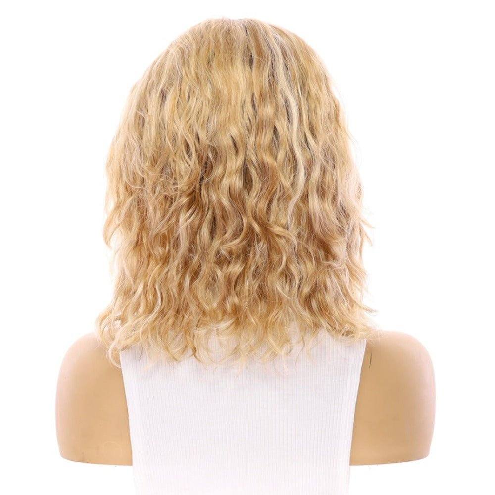 13" Victoria Silk Top Wig Medium Blonde Wavy