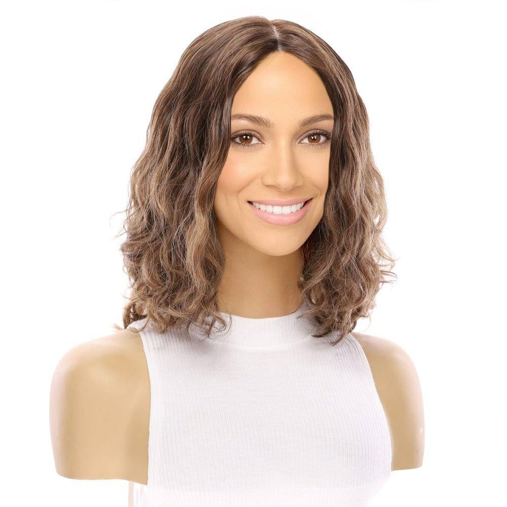 13" Victoria Silk Top Wig Medium Brown Babylight Wavy