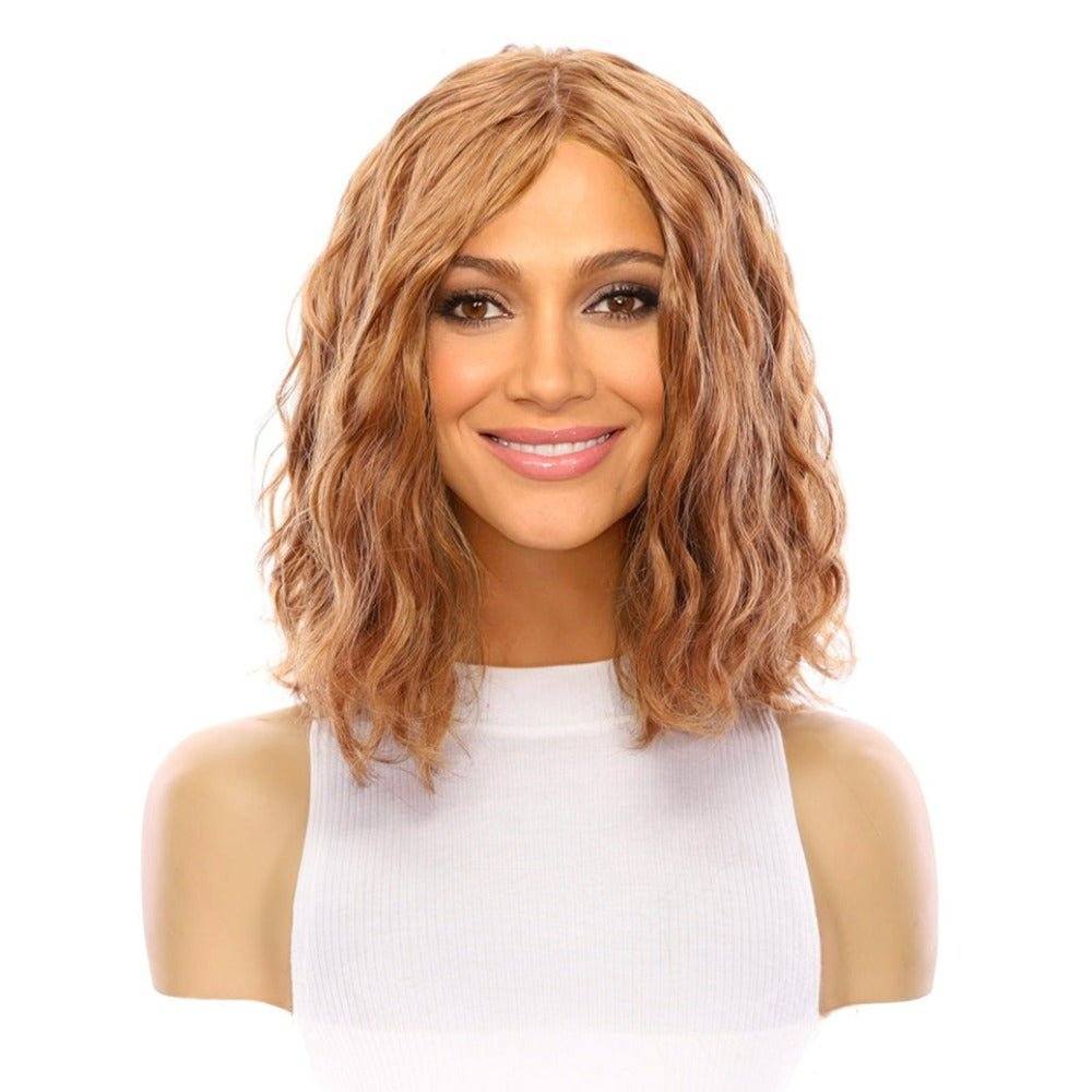 13" Victoria Silk Top Wig Strawberry Blonde Wavy