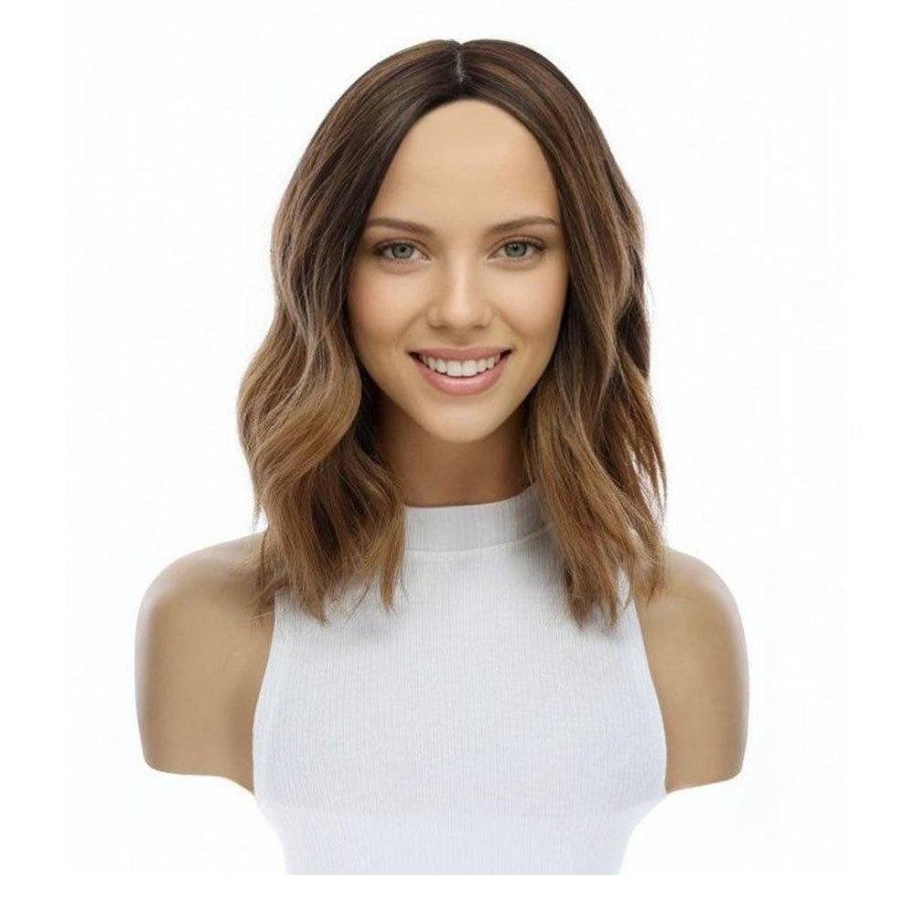 13" Victoria Silk Top Wig Medium Brown Ombre