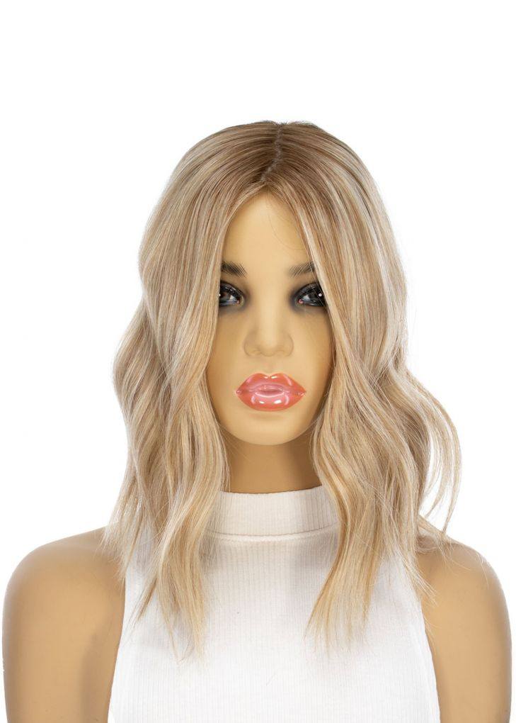 14" Emerald Silk Top Topper Ash Blonde