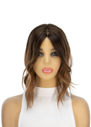 14" Topaz Lace Top Topper Dark Brown Ombre