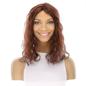 14" Topaz Lace Top Topper Auburn Wavy