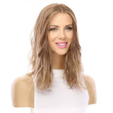 14" Emerald Silk Top Topper Light Brown Babylight Wavy