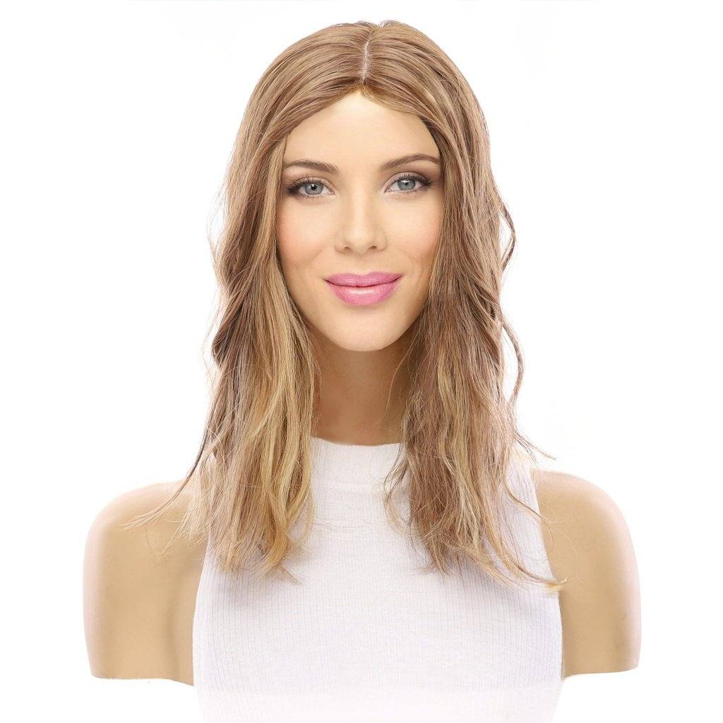 14" Emerald Silk Top Topper Light Brown Babylight Wavy