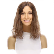 14" Topaz Lace Top Topper Medium Brown Babylight Wavy