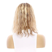 14" Topaz Lace Top Topper Medium Blonde Wavy