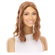 14" Emerald Silk Top Topper Copper Wavy