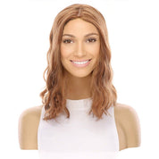 14" Emerald Silk Top Topper Copper Wavy