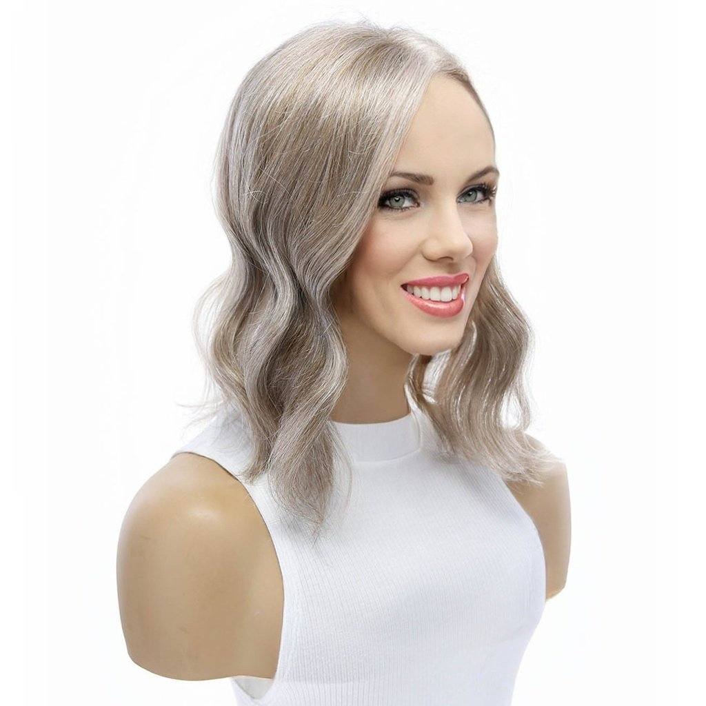 14" Topaz Lace Top Topper Champagne Grey