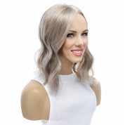 14" Topaz Lace Top Topper Champagne Grey