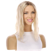 14" Topaz Lace Top Topper Platinum Blonde Wavy