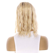 14" Topaz Lace Top Topper Platinum Blonde Wavy