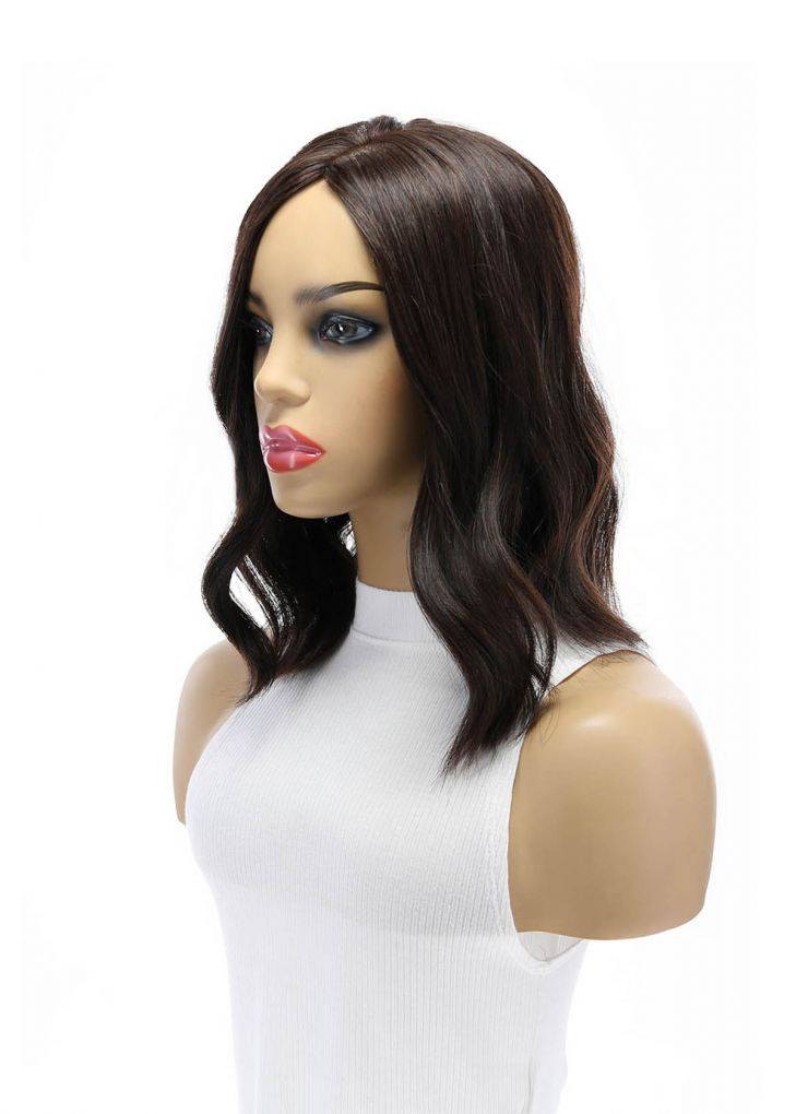 14" Emerald Silk Top Topper Dark Brown