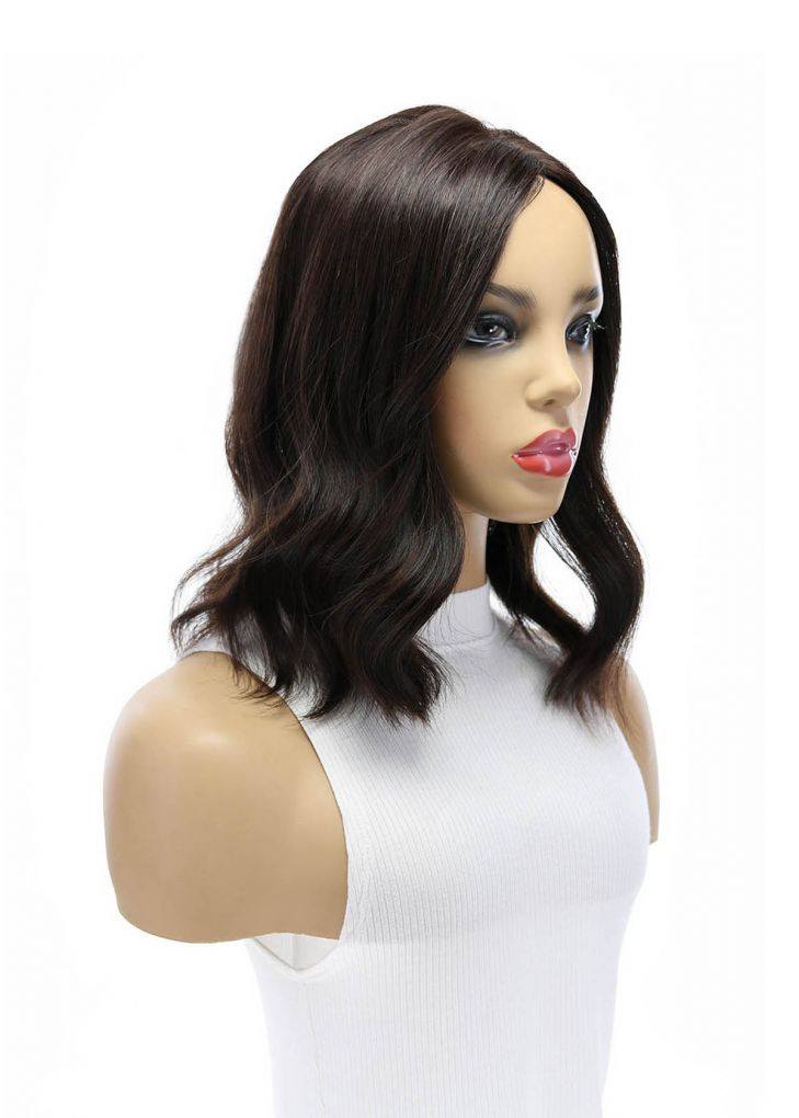 14" Emerald Silk Top Topper Dark Brown