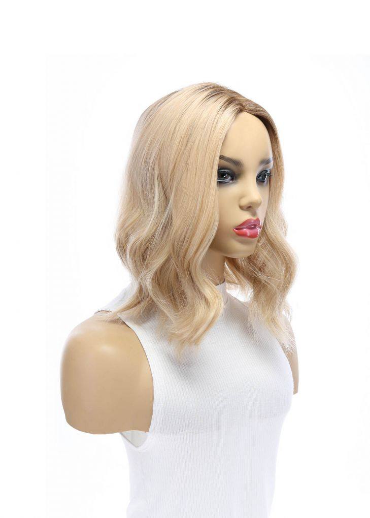 14" Emerald Silk Top Topper Golden Blonde