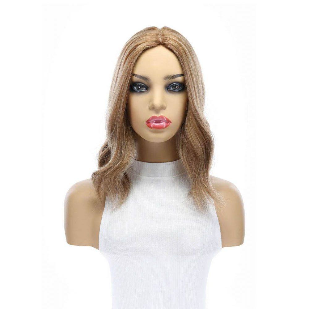 14" Emerald Silk Top Topper Medium Blonde