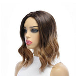 14" Emerald Silk Top Topper Medium Brown Ombre