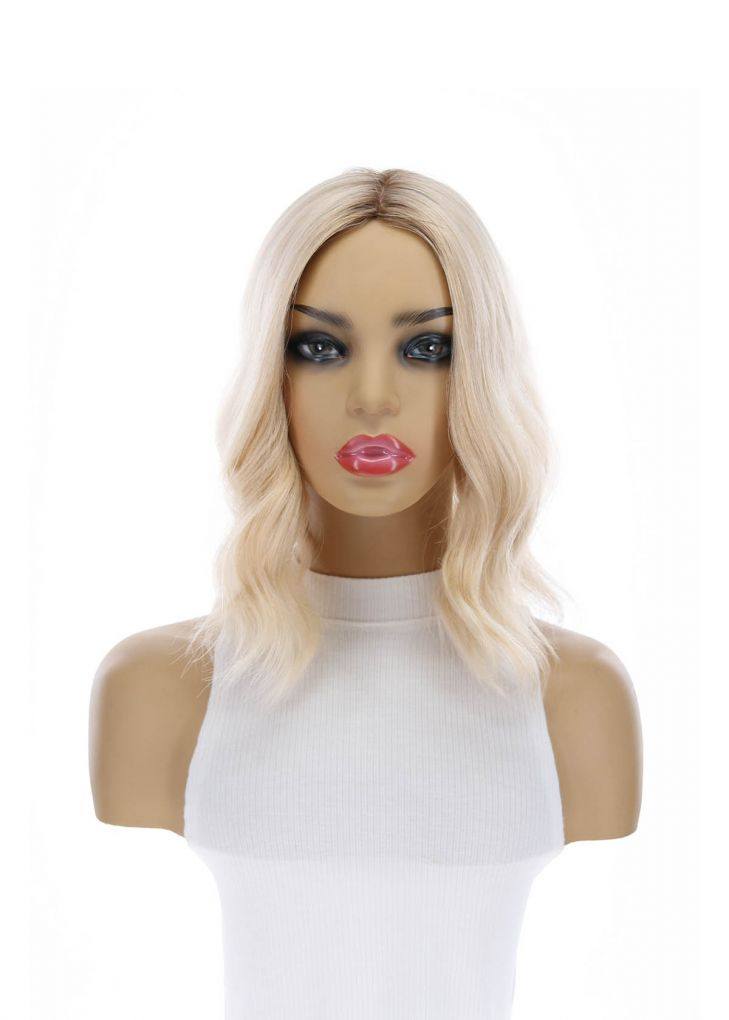 14" Emerald Silk Top Topper Platinum Blonde