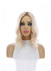 14" Emerald Silk Top Topper Platinum Blonde