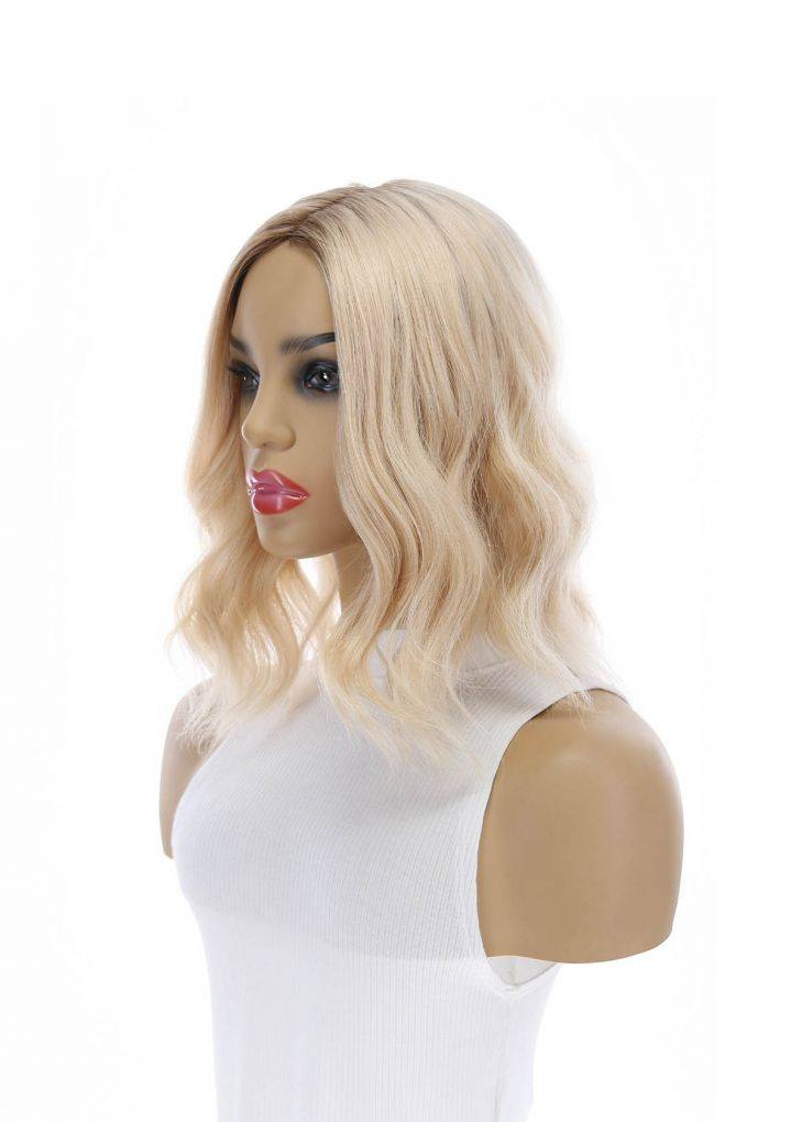 14" Emerald Silk Top Topper Platinum Blonde