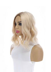 14" Emerald Silk Top Topper Platinum Blonde