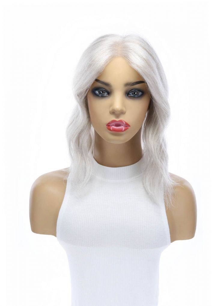 14" Topaz Lace Top Topper Snow Grey