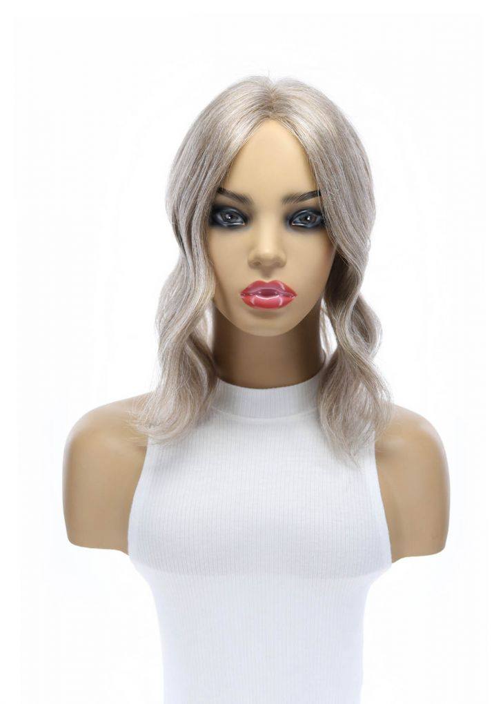 14" Topaz Lace Top Topper Champagne Grey