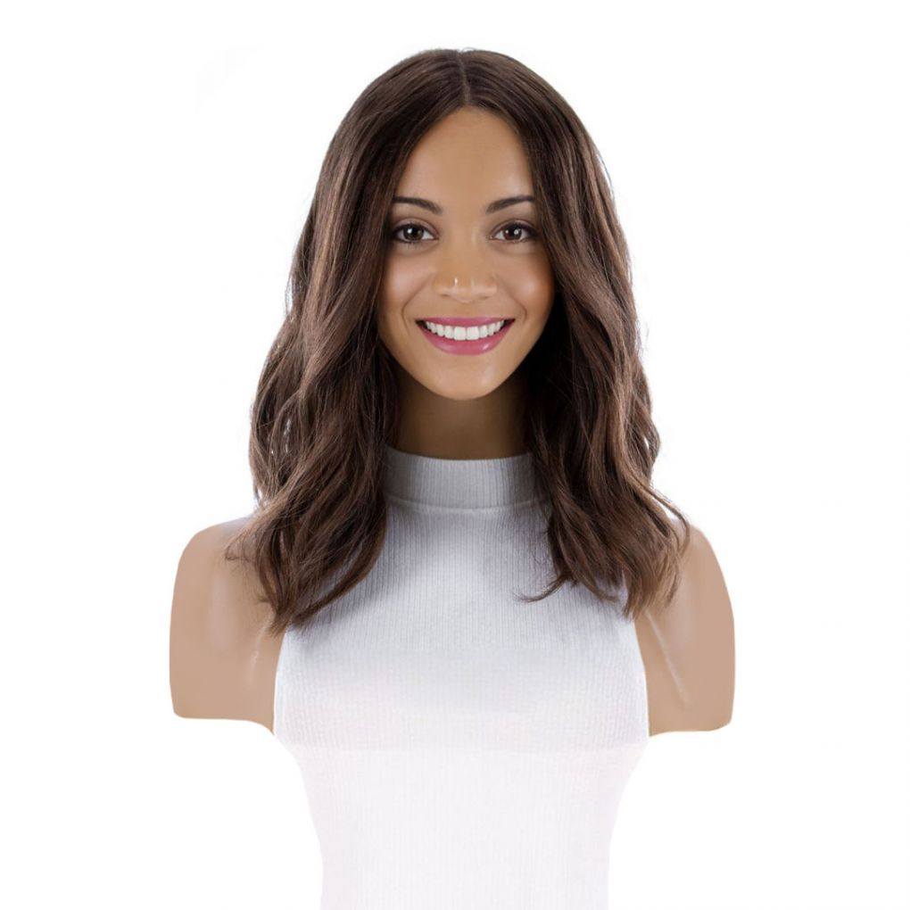 16" Divine Luxe Lace Top Wig #8 Warm Medium Brown