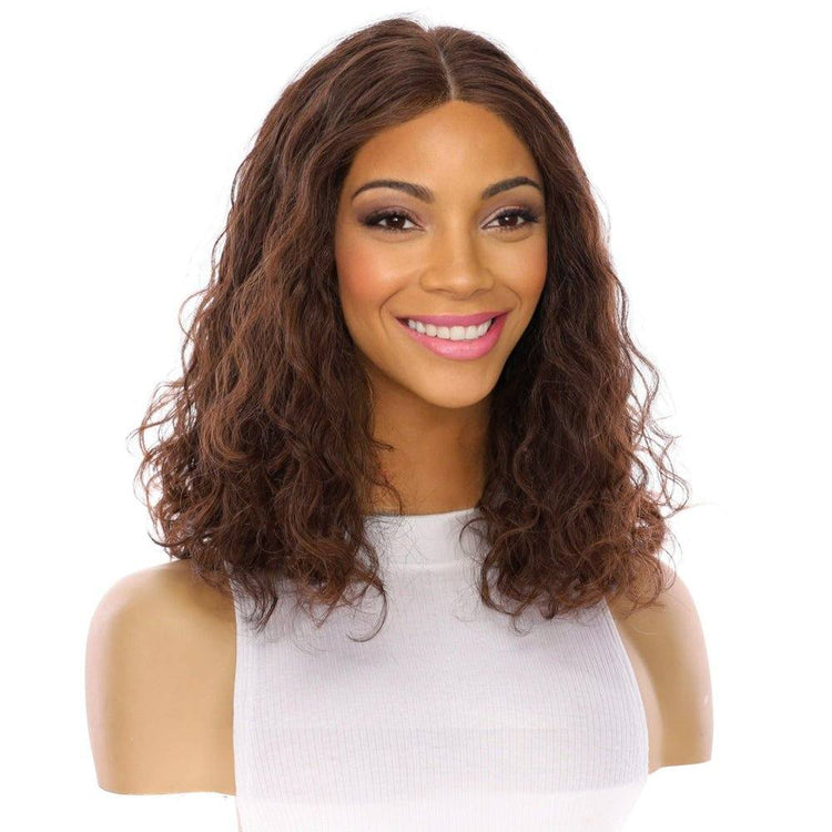 16" Divine Luxe Lace Top Wig #5 Warm Dark Brown Wavy