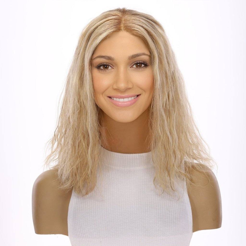 16" Divine Lace Top Wig Golden Blonde Wavy