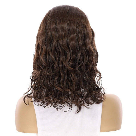 16" Luxe Skin Top Wig #5 Warm Dark Brown Wavy