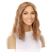 16" Princess Skin Top Wig Strawberry Blonde Wavy