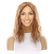16" Princess Skin Top Wig Strawberry Blonde Wavy