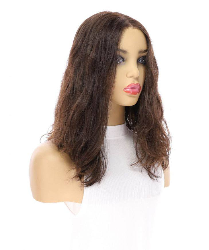 16" Divine Luxe Lace Top Wig #2 Neutral Dark Brown Wavy