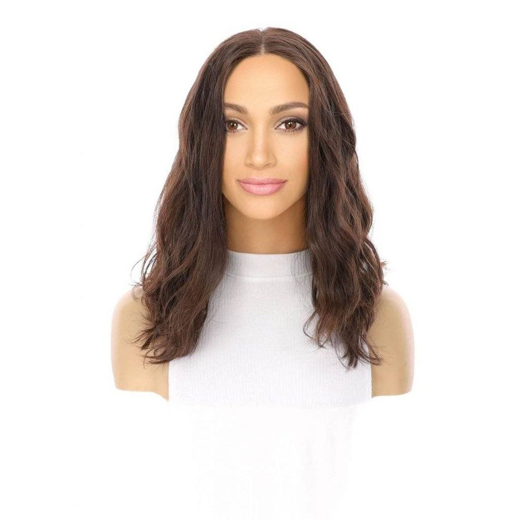16" Divine Luxe Lace Top Wig #2 Neutral Dark Brown Wavy