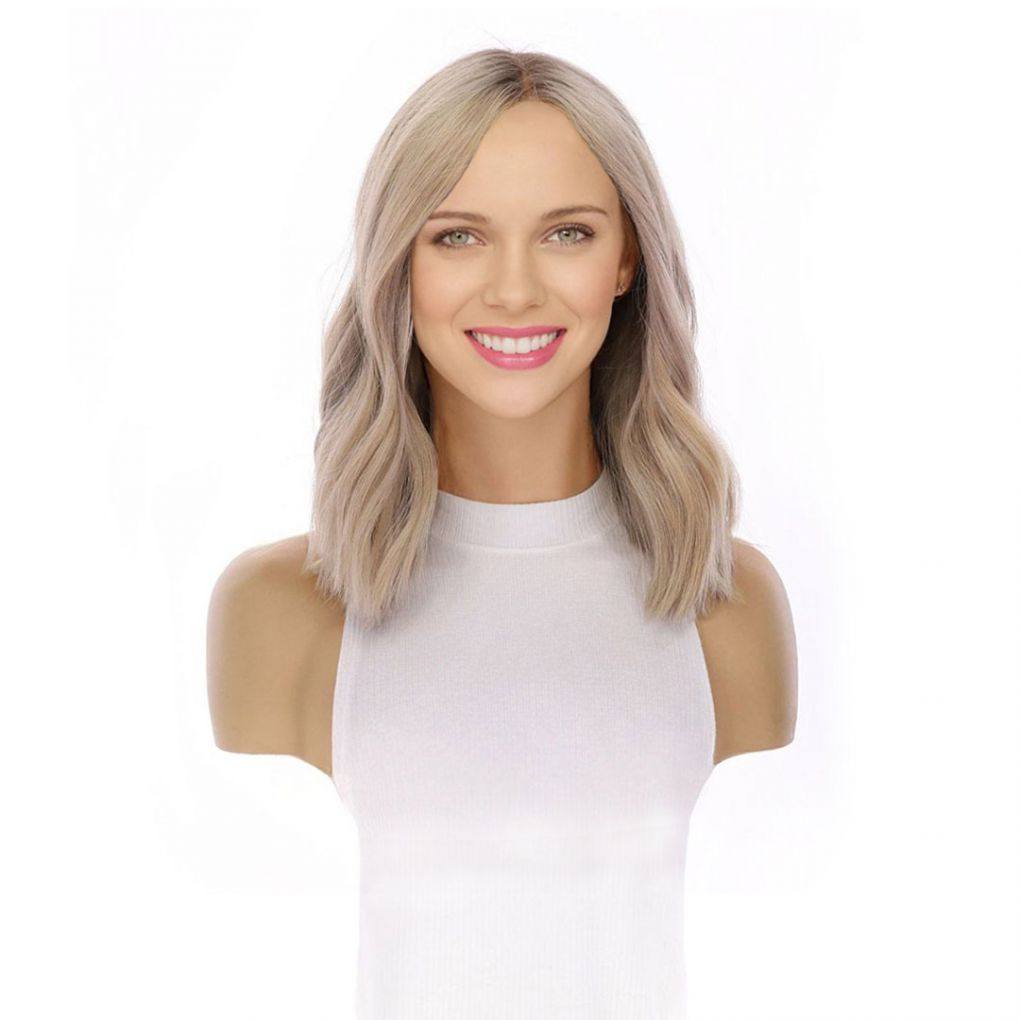 16" Divine Luxe Lace Top Wig #Light Brown w/ Custom Color