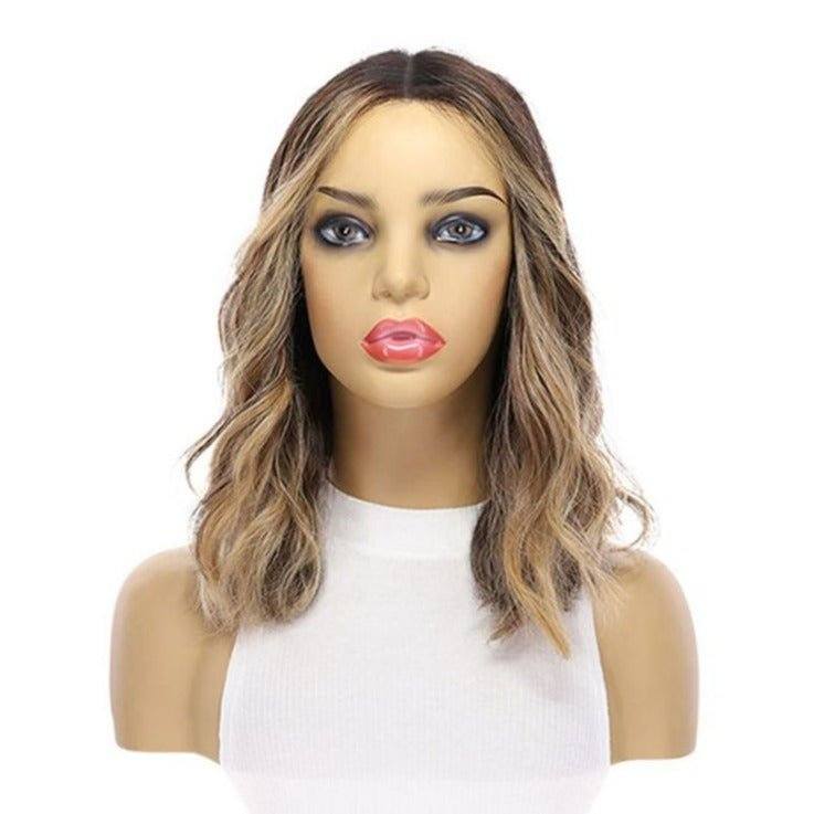 16 Divine Luxe Lace Top Wig Dark Brown Honey Balayage Milano Wigs