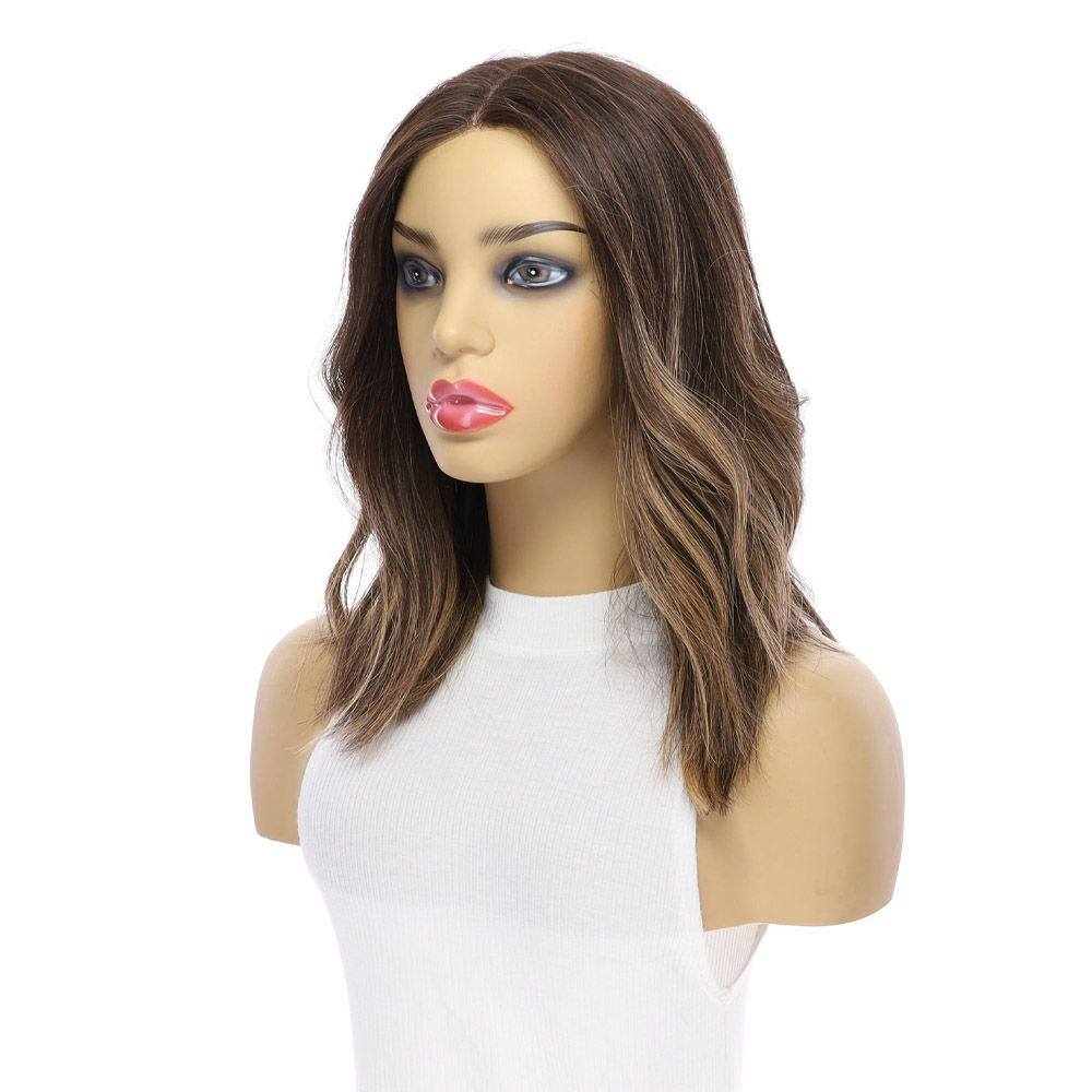 16" Divine Lace Top Wig Dark Brown Balayage