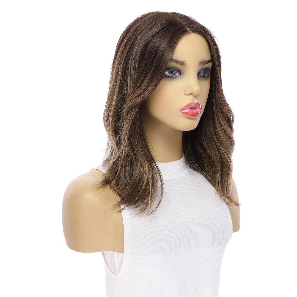 16" Divine Lace Top Wig Dark Brown Balayage