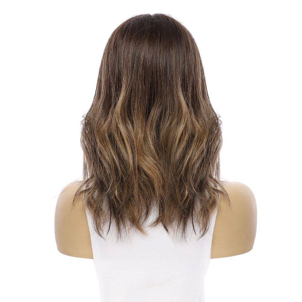 16" Divine Lace Top Wig Dark Brown Balayage