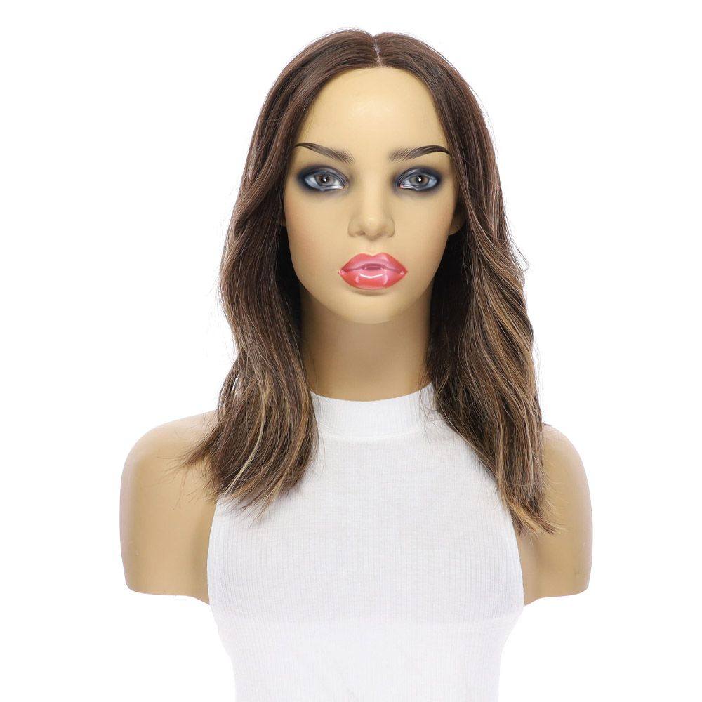 16" Divine Lace Top Wig Dark Brown Balayage