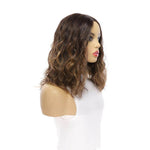 16" Divine Lace Top Wig Dark Brown Balayage Wavy