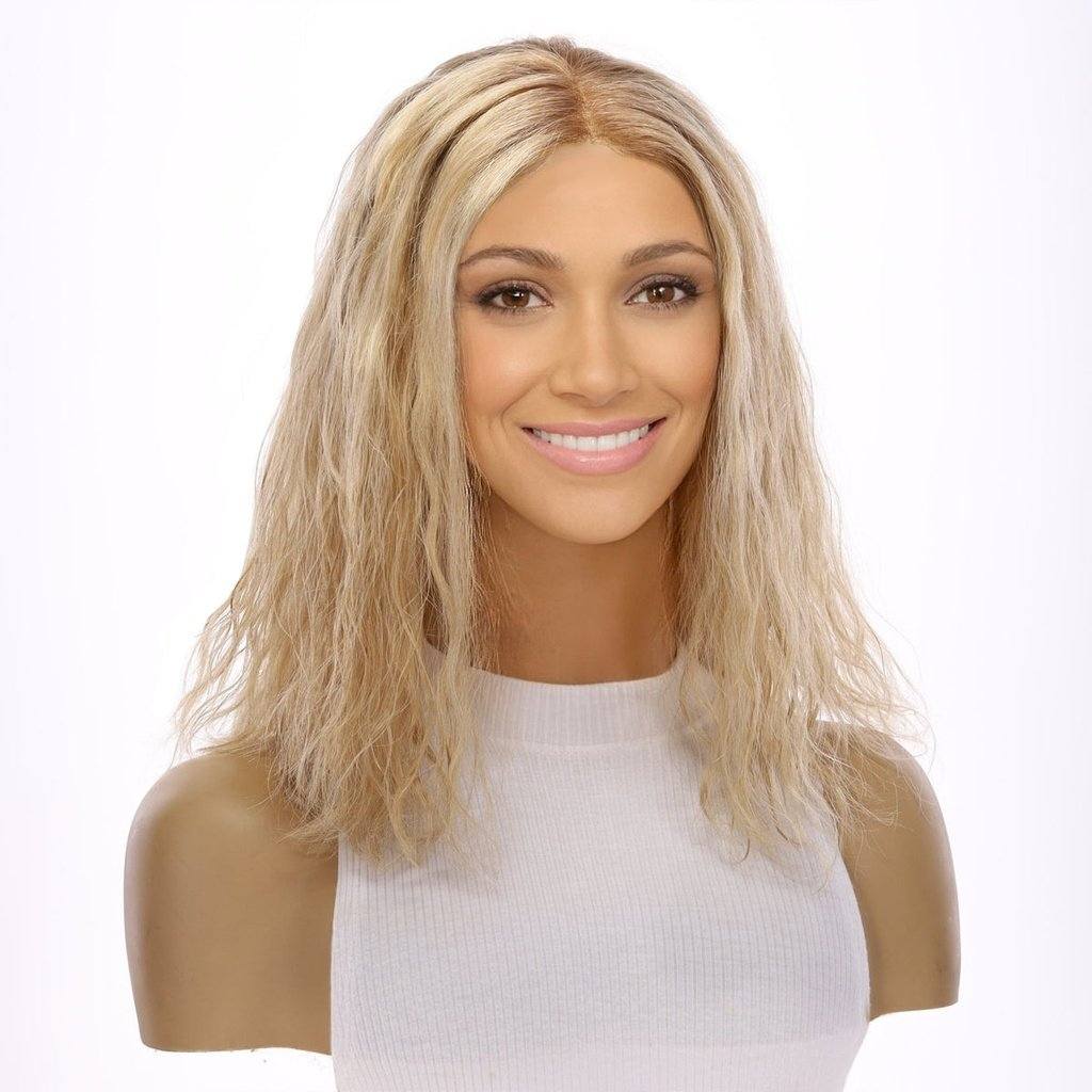 16" Divine Lace Top Wig Golden Blonde Wavy